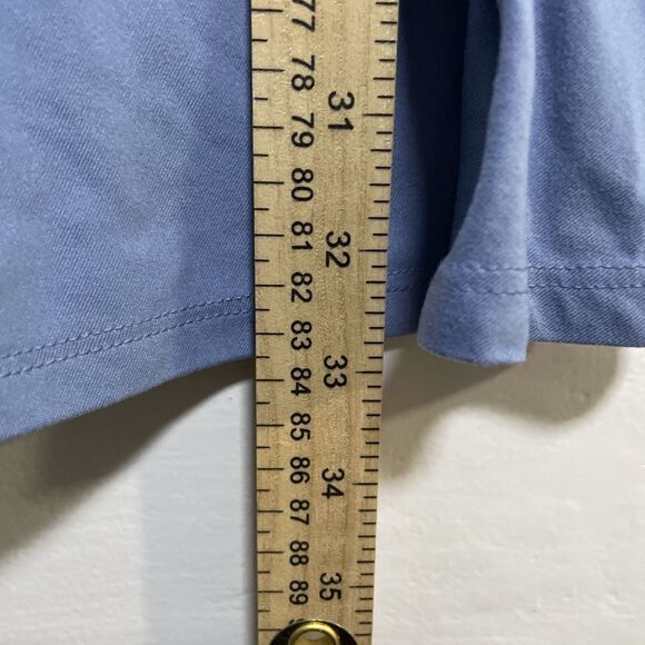 Forever 21 Women's Blue Long Sleeve V-Neck Tie Wrap Dress Size Small Princess - Picture 6 of 8